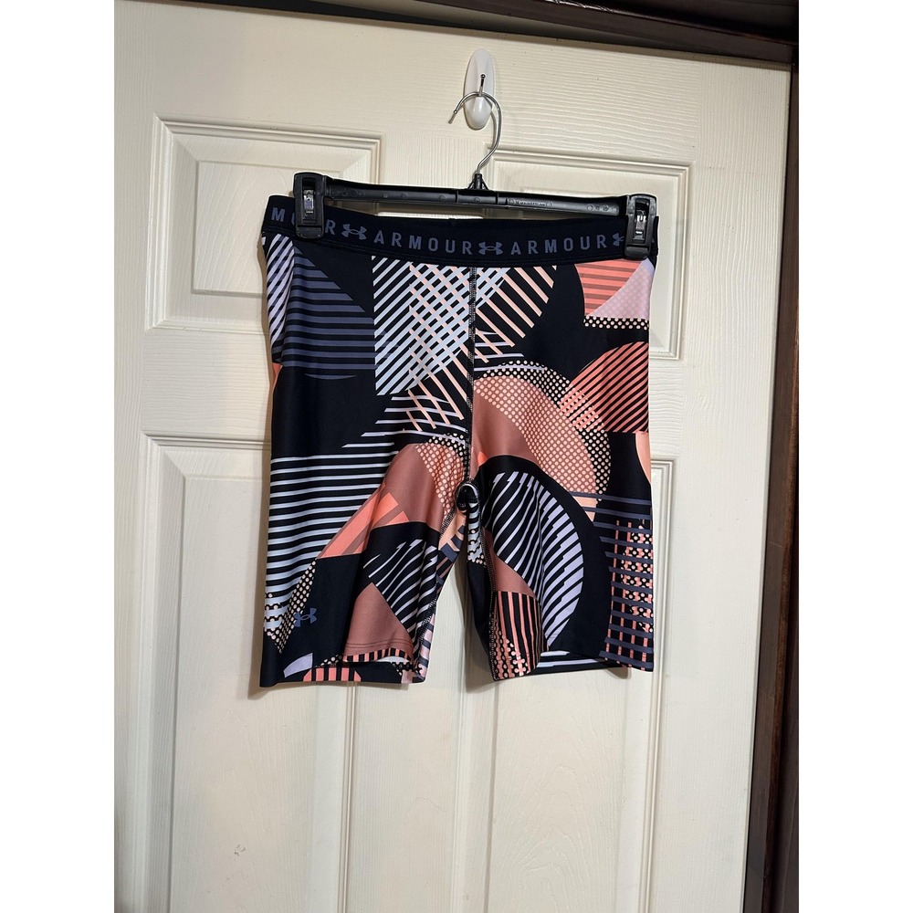 Under Armour Compression Bike Shorts Womens Large‎ Geo Print NWT Activewear